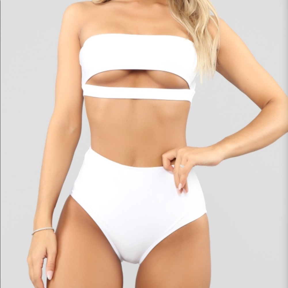 Euphoria Tube Top Bikini - White